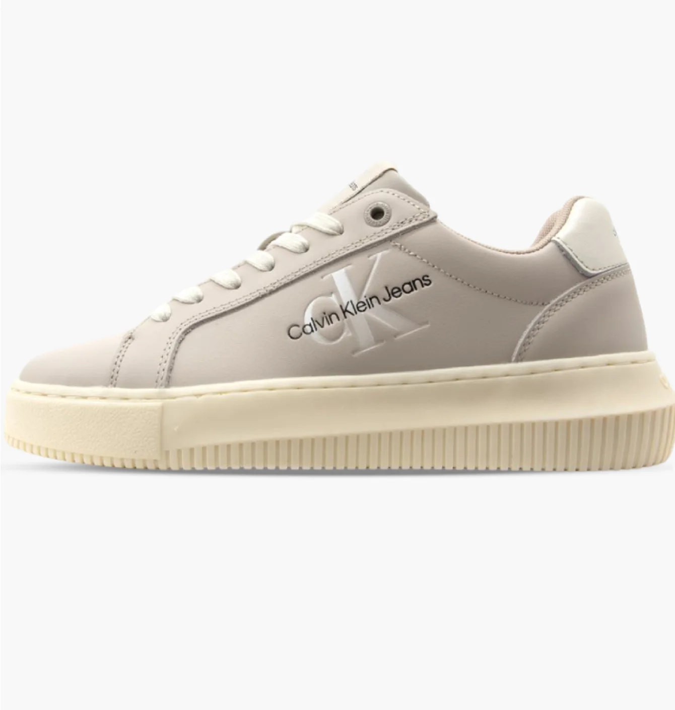 Calvin Klein Jeans Chunky Cupsole Laceup Lth Pearl