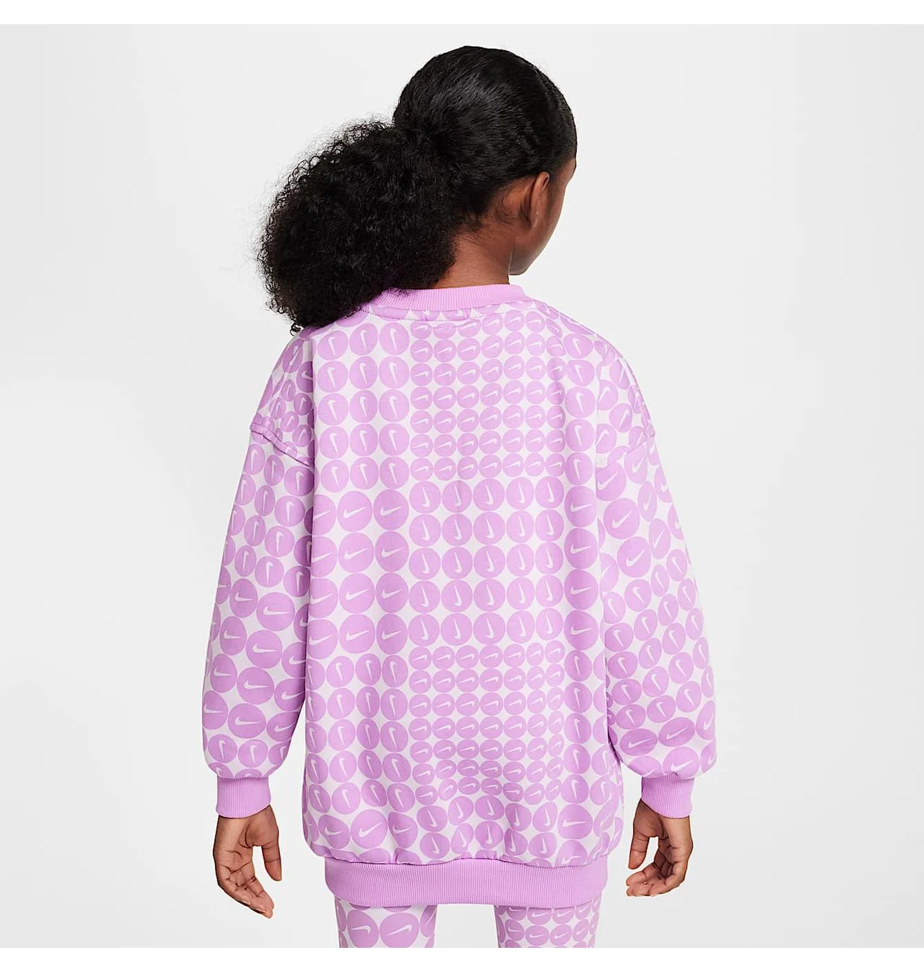 Світшот дитячий Nike Sportswear Club Fleece Oversized Crew-Neck Pink HF8209-532