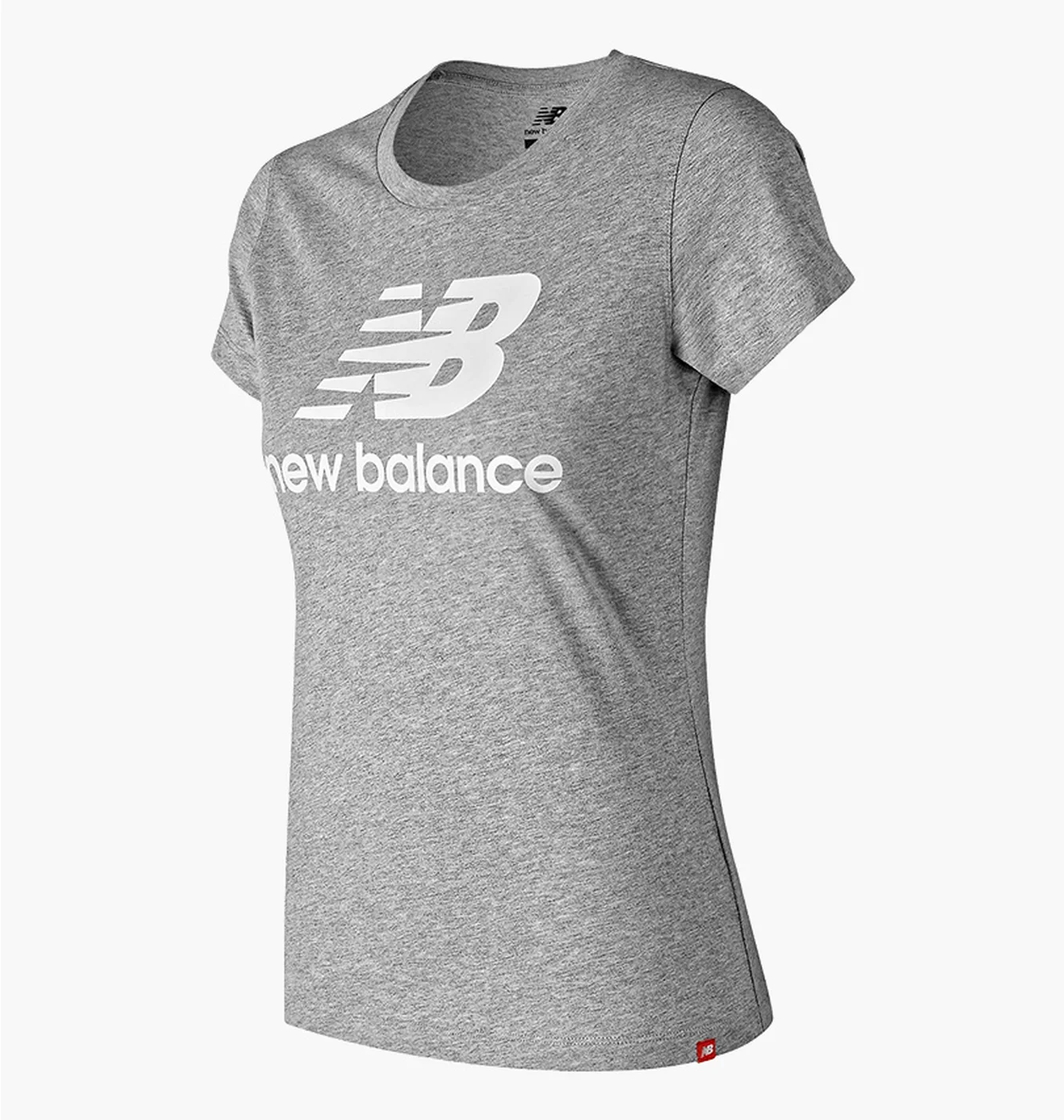 Футболка жіноча New Balance Ess Stacked Logo Grey WT91546AG