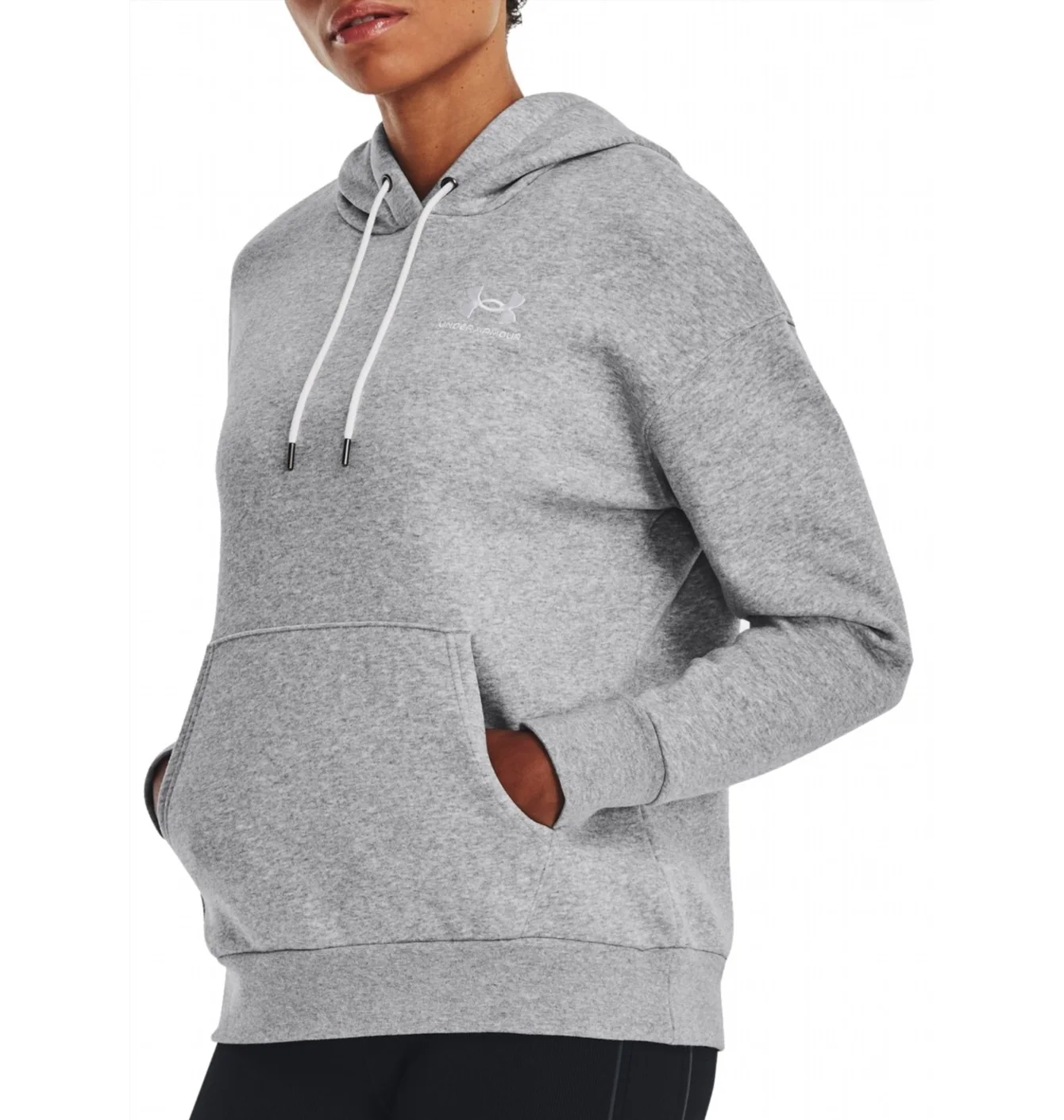 Худі жіноче Under Armour Hooded Sweatshirt Essential Fleece Grey 1373033-011