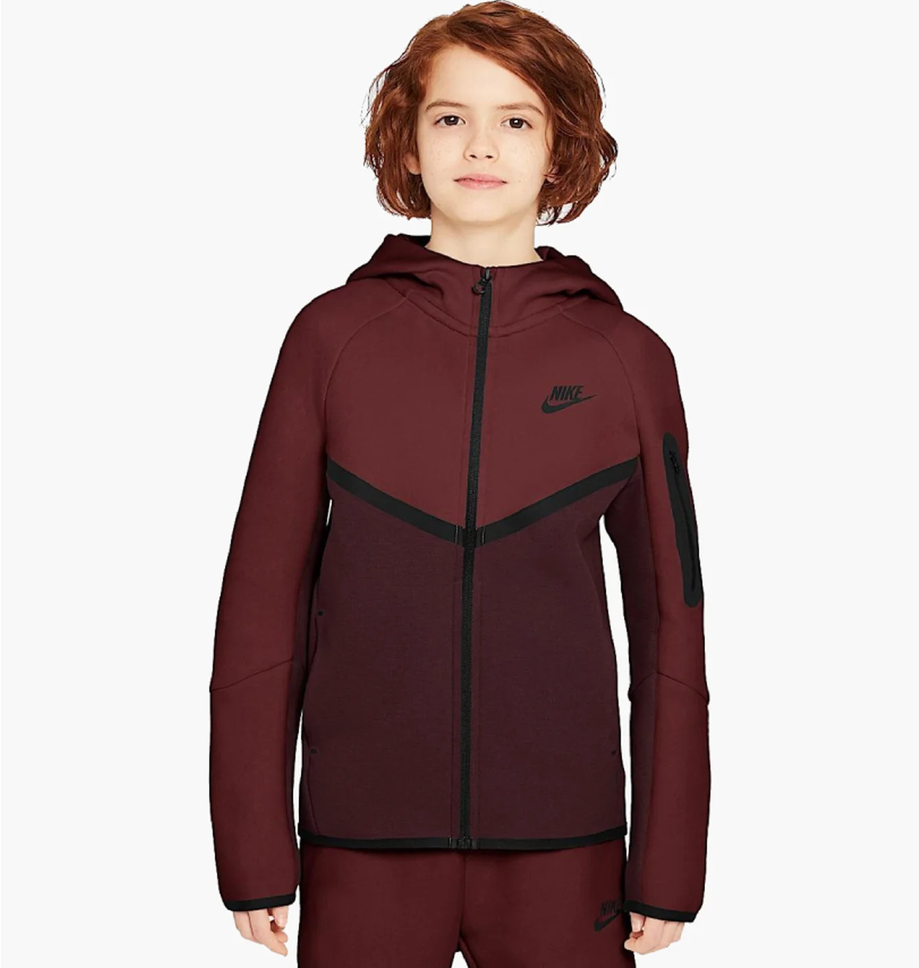 Толстовка дитяча Nike Sportswear Tech Fleece Bordo HV5867-653