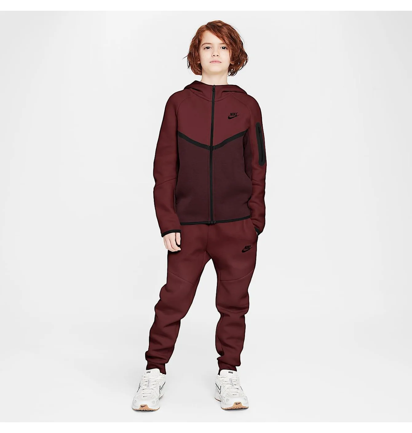 Толстовка дитяча Nike Sportswear Tech Fleece Bordo HV5867-653