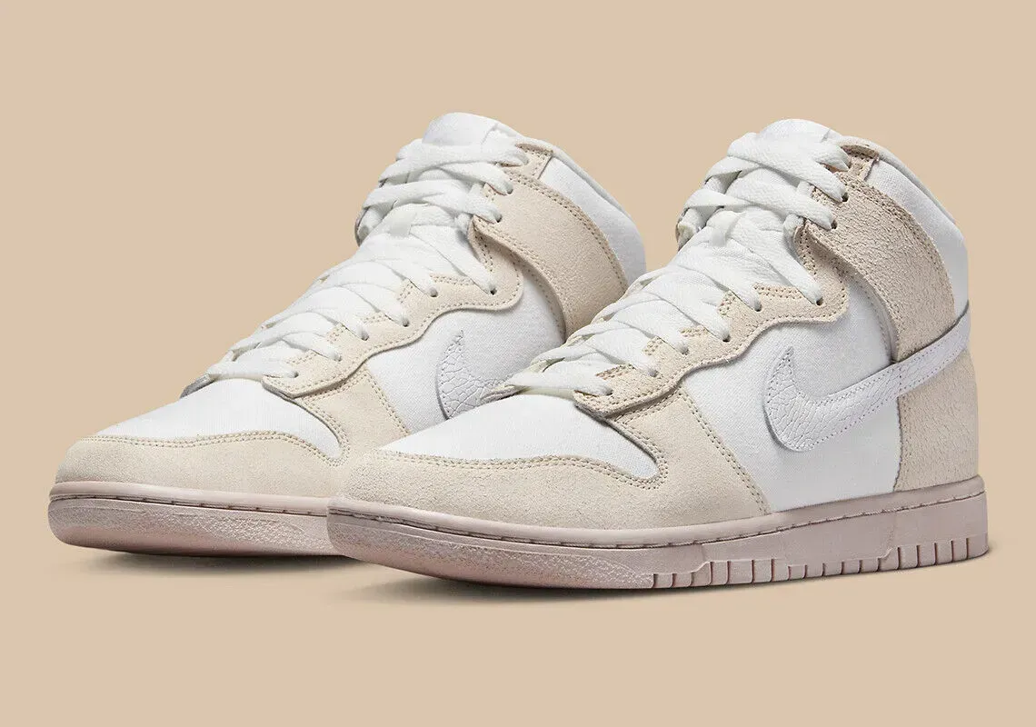 Кросівки Nike Dunk Hi (бежеві)