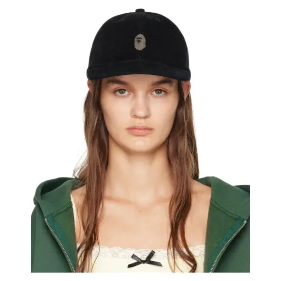 BAPE One Point Corduroy Baseball Cap white