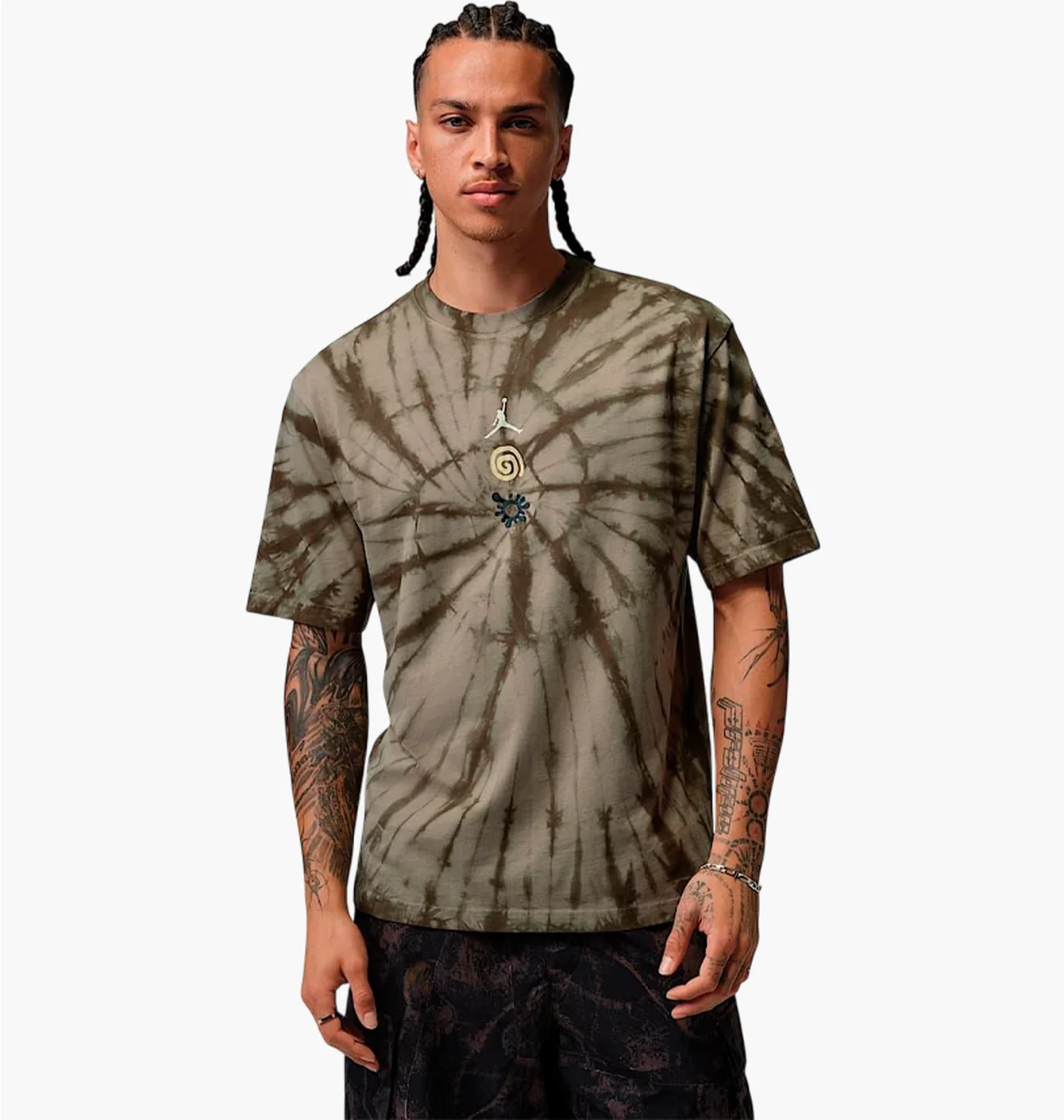 Футболка чоловіча Air Jordan Brooklyn Tie-Dye Festival Olive IF3157-247