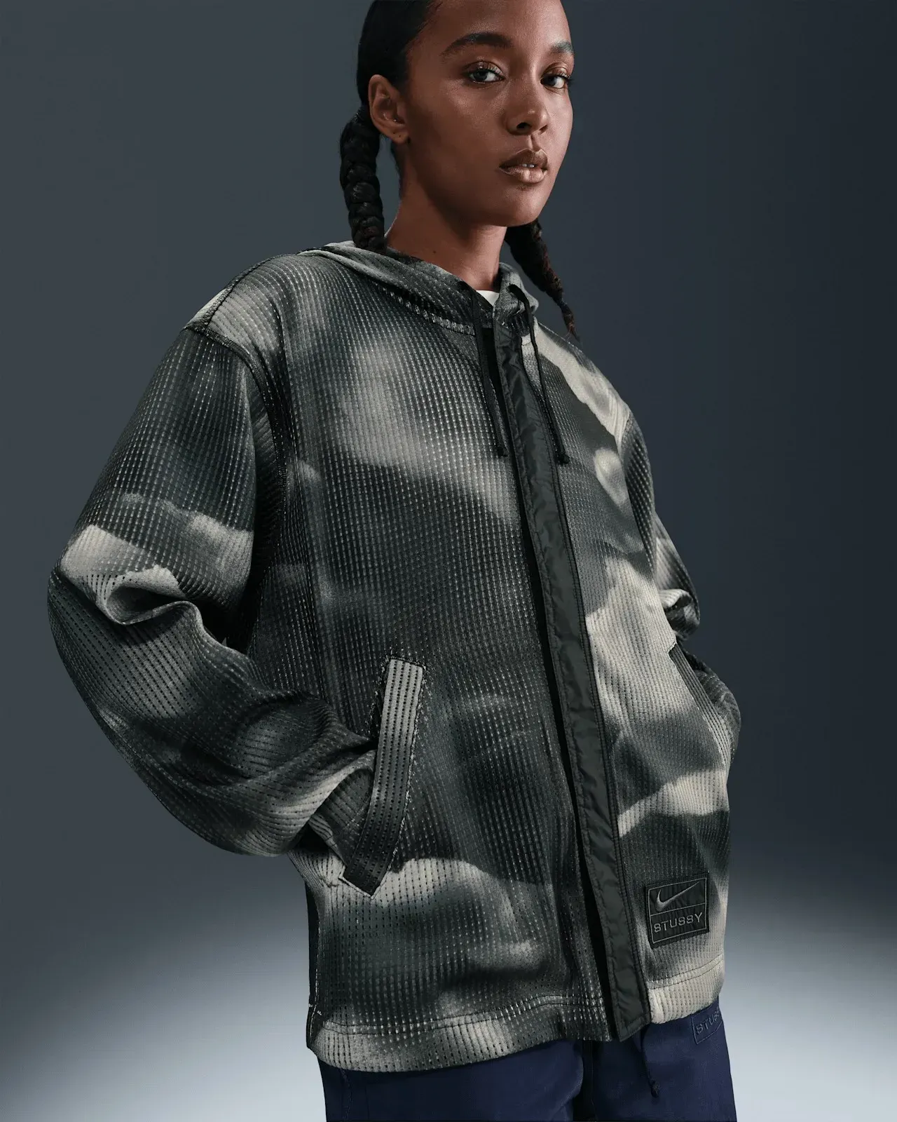 Кофта унісекс Nike X Stüssy Ghillie All-Over Print Hoodie (HQ8537-900)