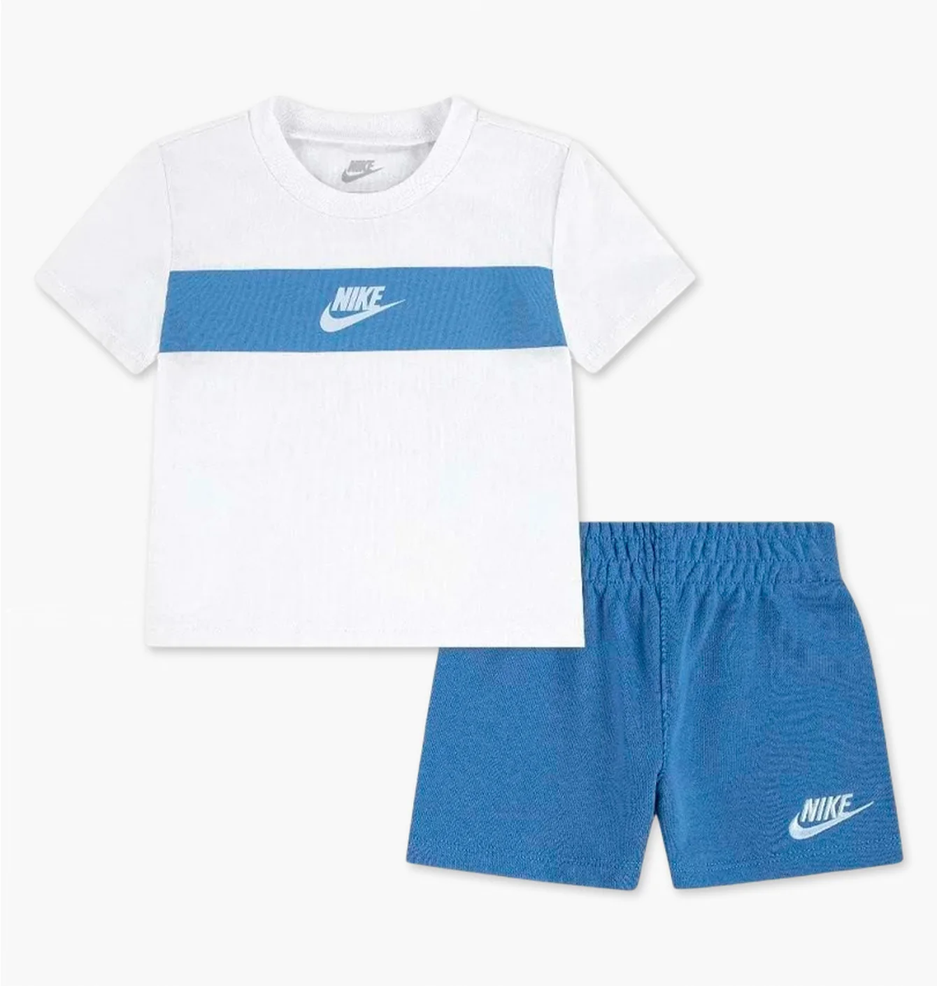 Набір: футболка, шорти Nike Futura Icon White/Blue 86N922-B4T