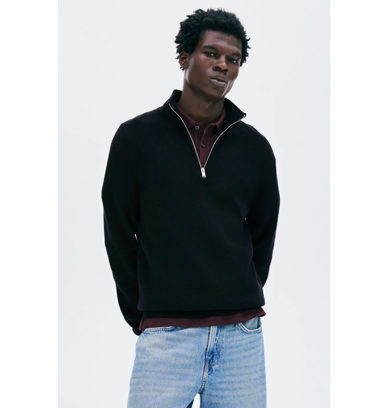 Ziptop-trui - Regular Fit