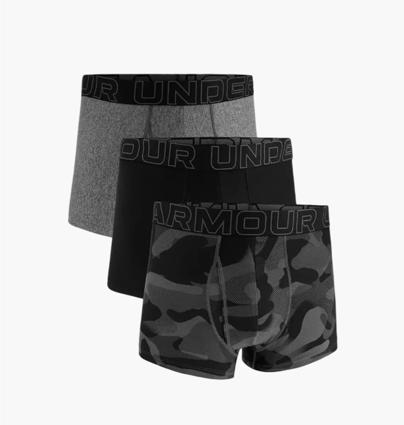 Труси чоловічі Under Armour Perf Tech Nov Grey/Black 1383883-001