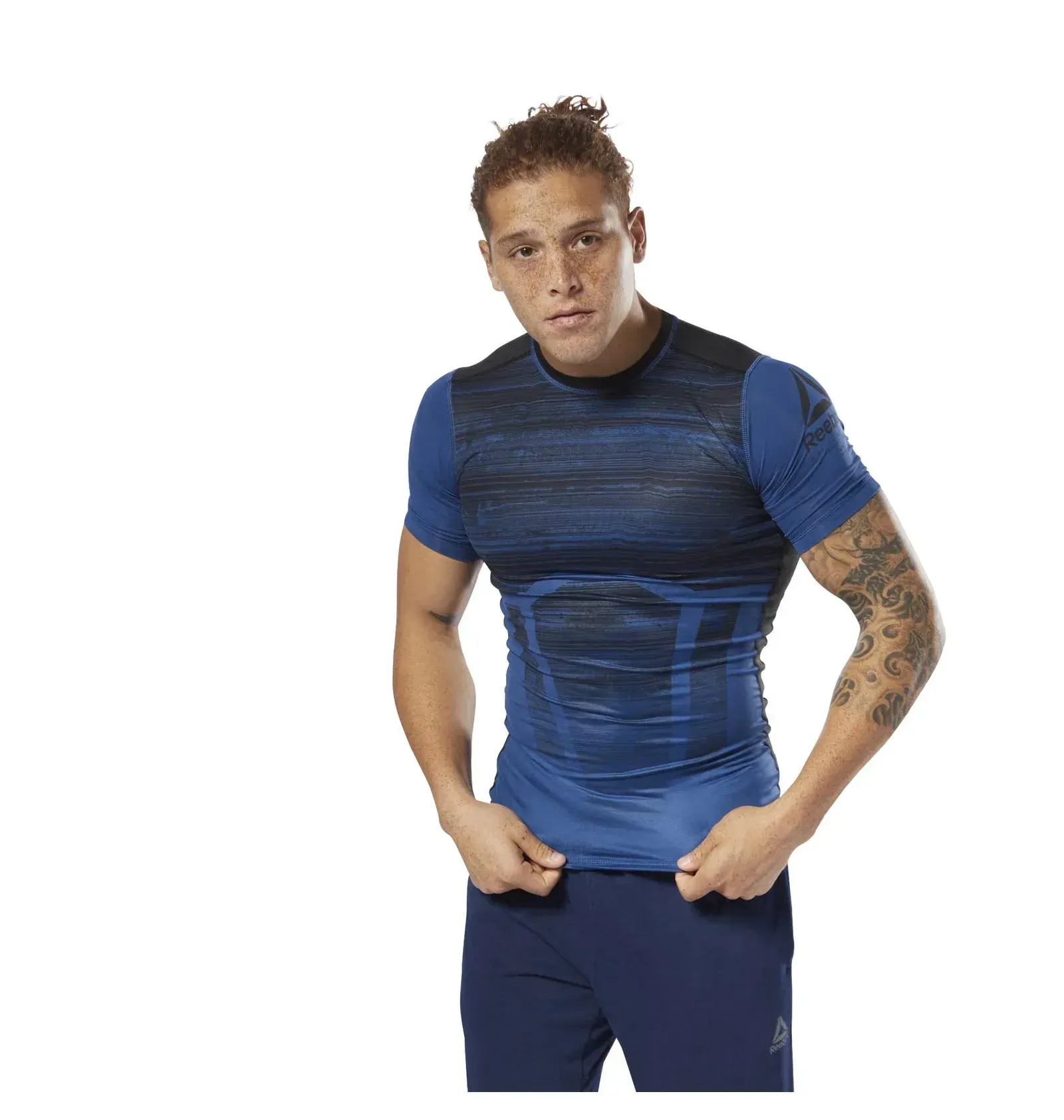 Футболка чоловіча Reebok Ac Comp Tee Blue/Black (D93795)