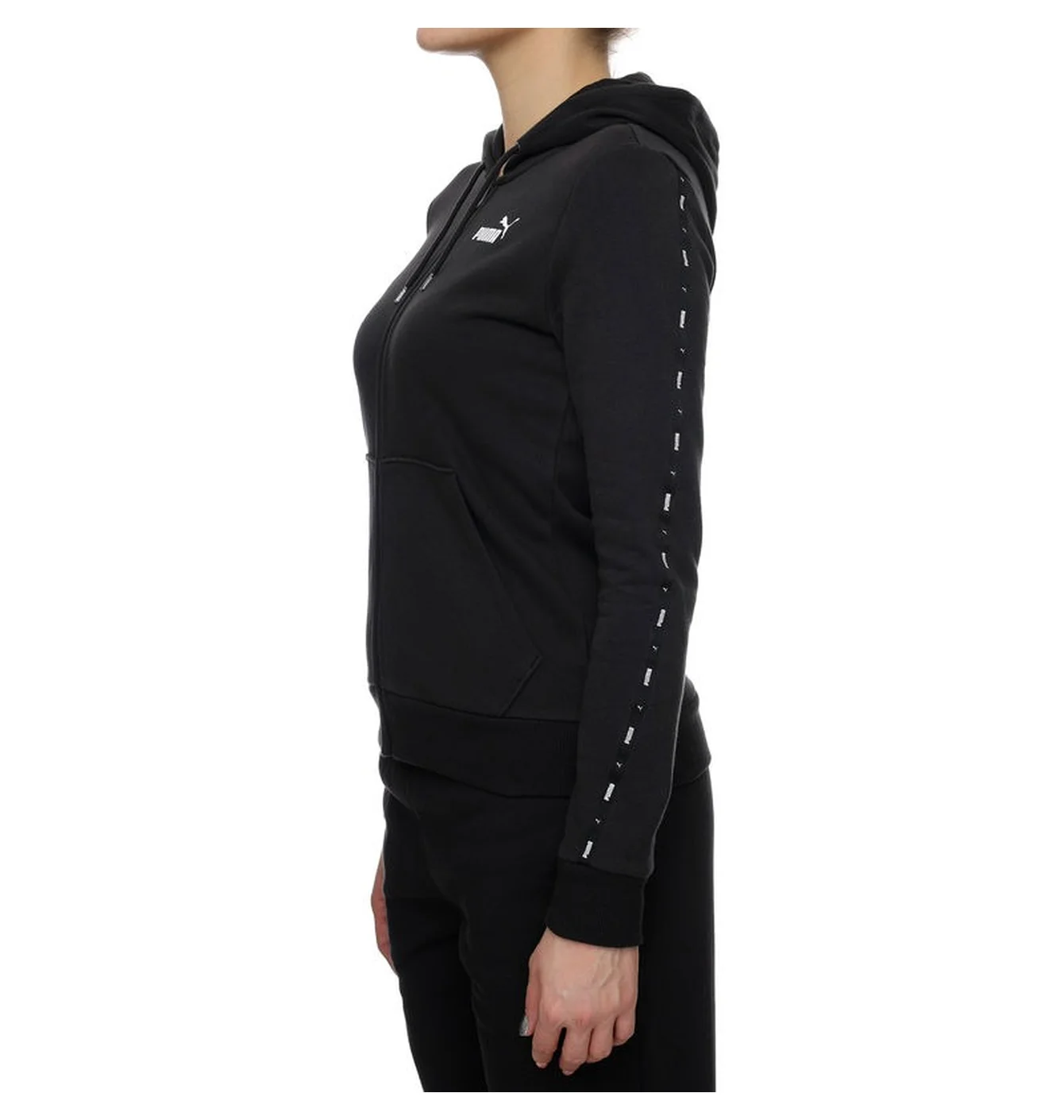 Толстовка жіноча Puma Essentials Tape Fz Hoodie Fl Black 675997-01
