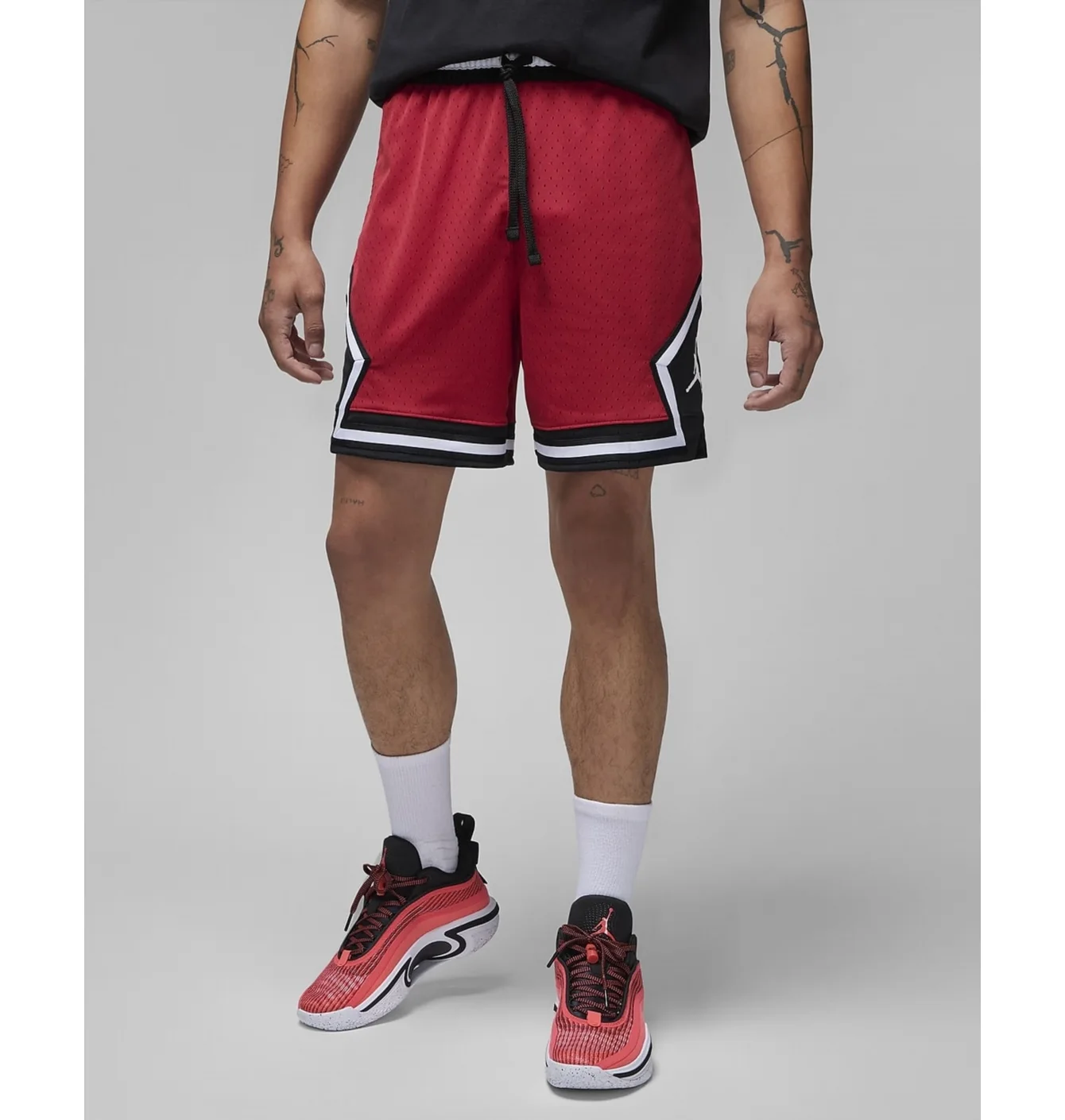 Jordan M J DF SPRT DIAMOND SHORT GYM REDColor=RED;Size=SM