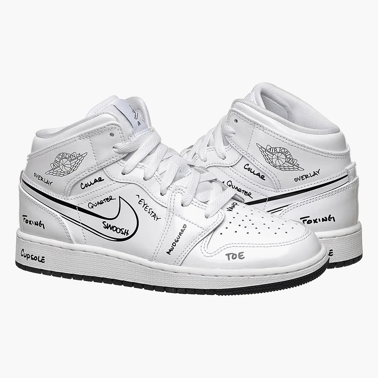 Кросівки жіночі Jordan 1 Mid (DQ1864-100)