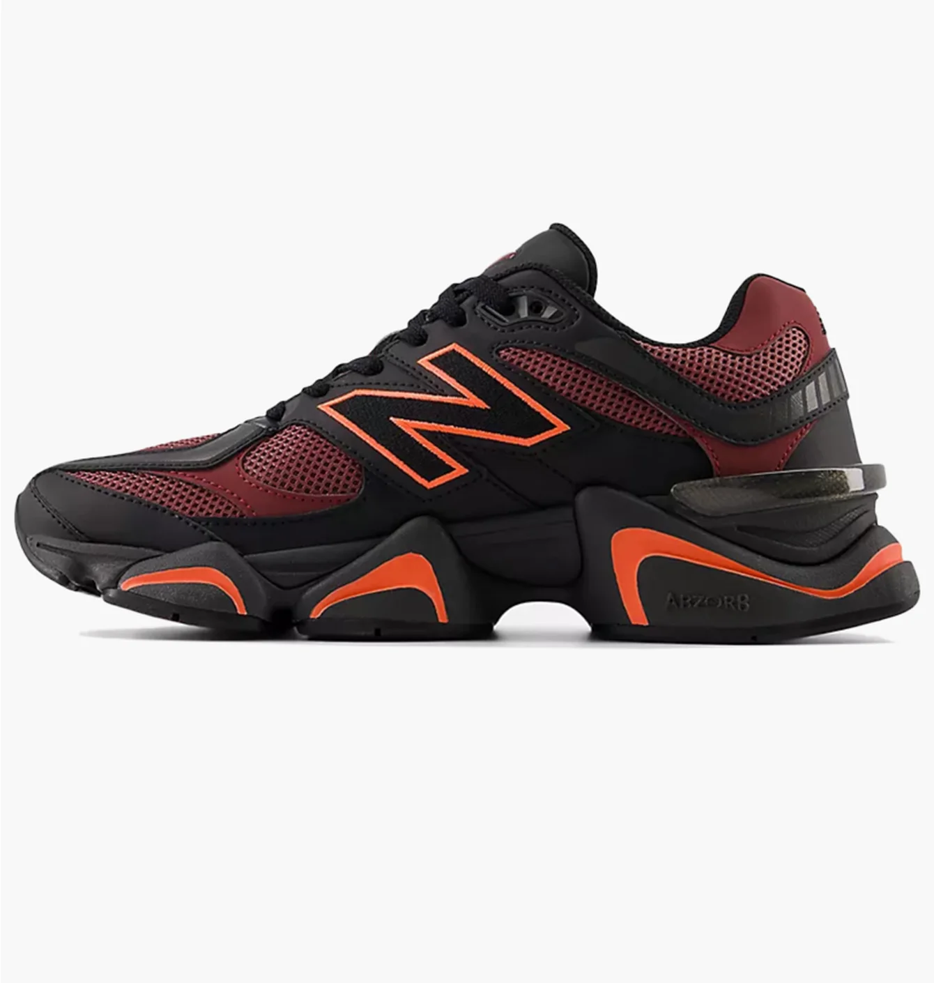 Кросівки чоловічі New Balance 9060 Black/Bordo U9060BLA