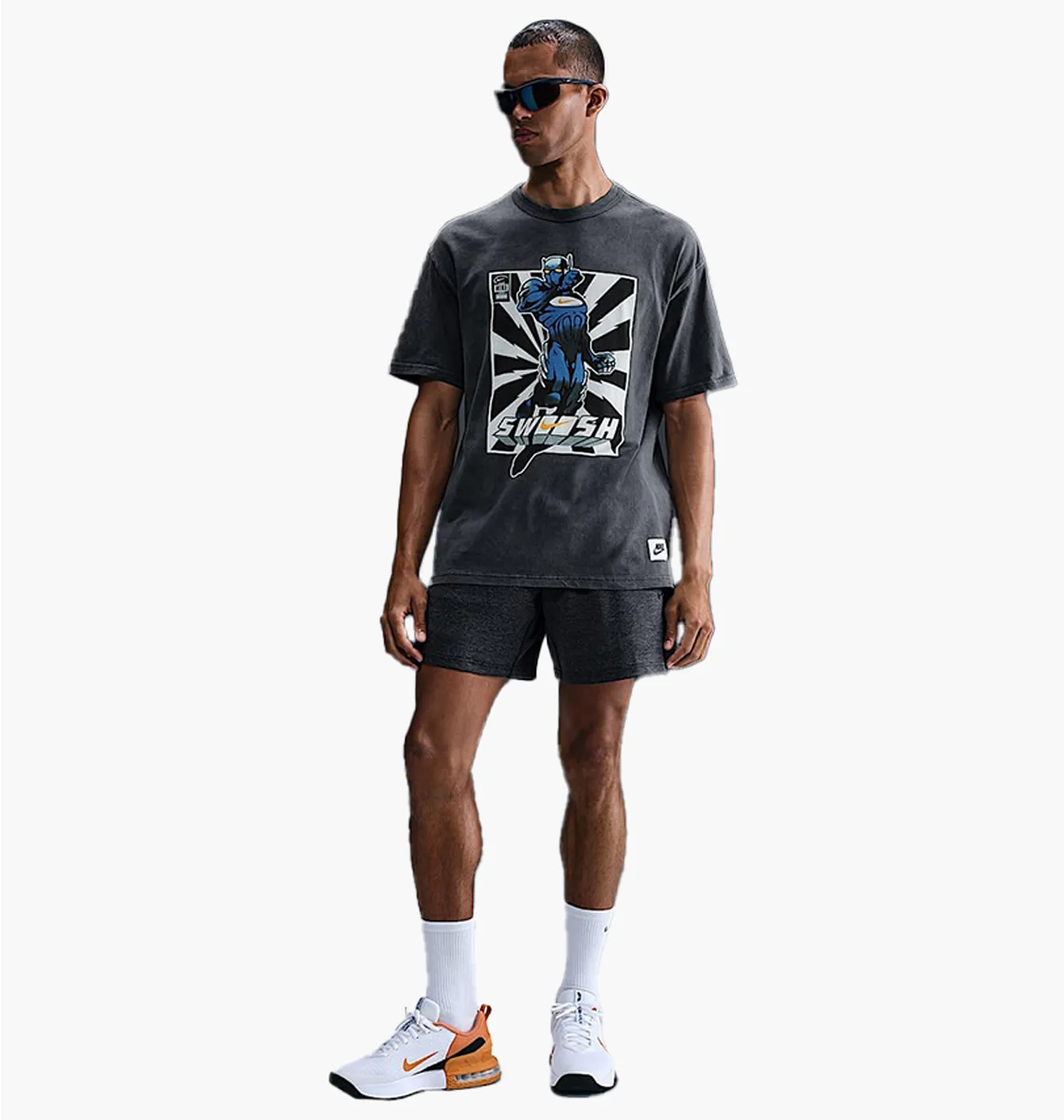 Nike Tee Washed Robot Grey