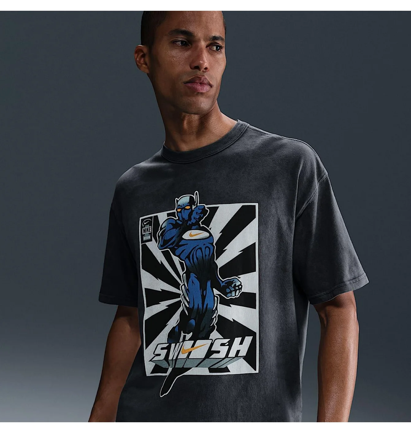 Nike Tee Washed Robot Grey