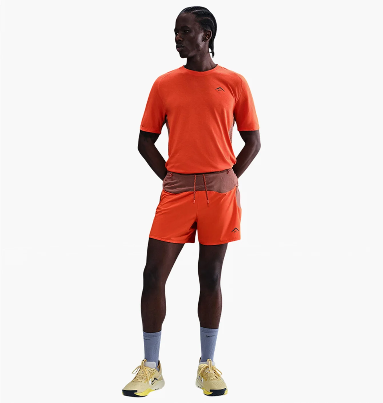 Футболка чоловіча Nike Trail Solar Chase MenS Dri-Fit Adv Short-Sleeve Running Top Orange HJ3580-633