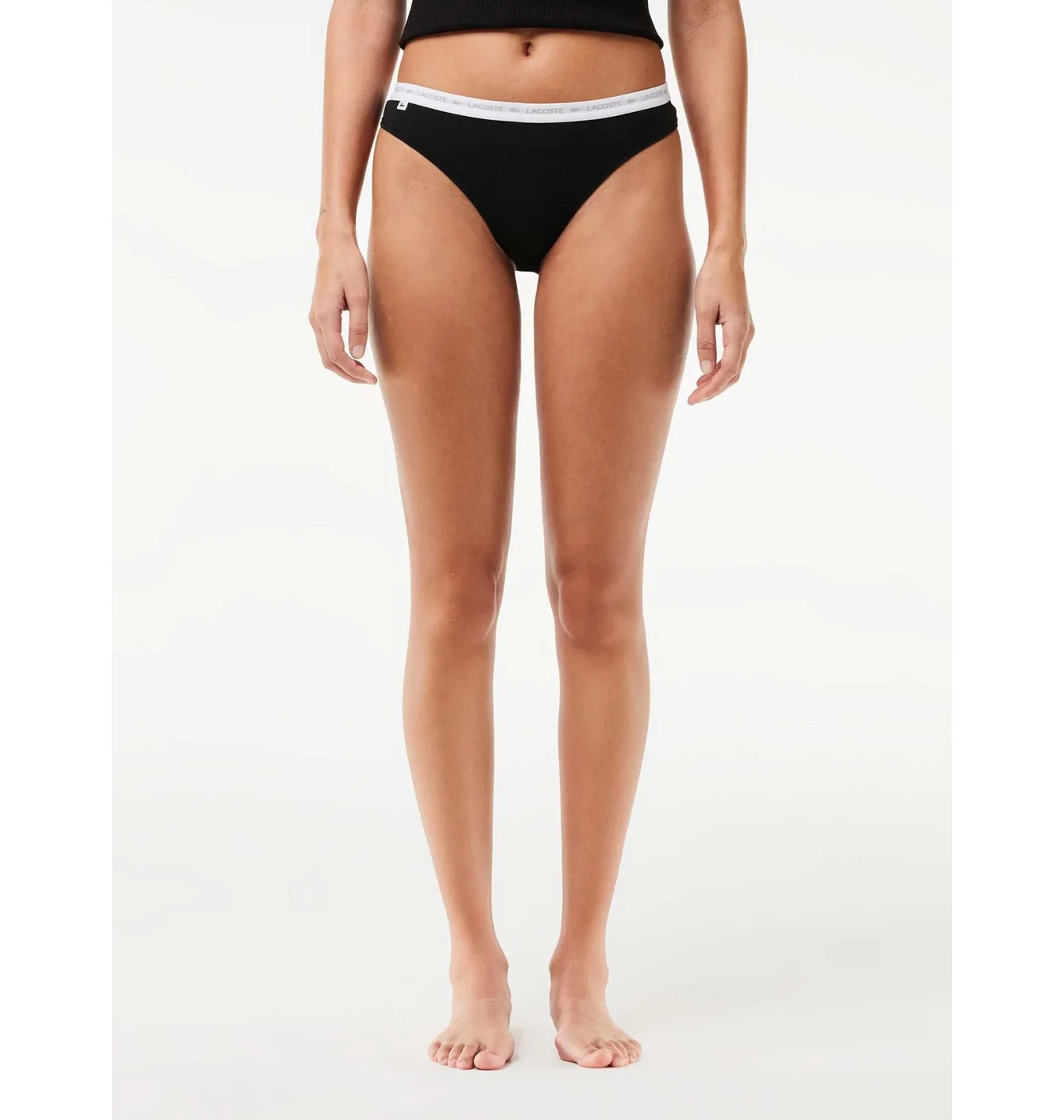 Трусики жіночі Lacoste Stretch Cotton String Briefs (3 шт) Black 8F1341031