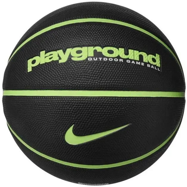 Футбольний м'яч Nike Everyday Playground 8P Graphic Deflated Size 7 Black/Lime Blast/Lime Blast (N.100.4371.060.07)