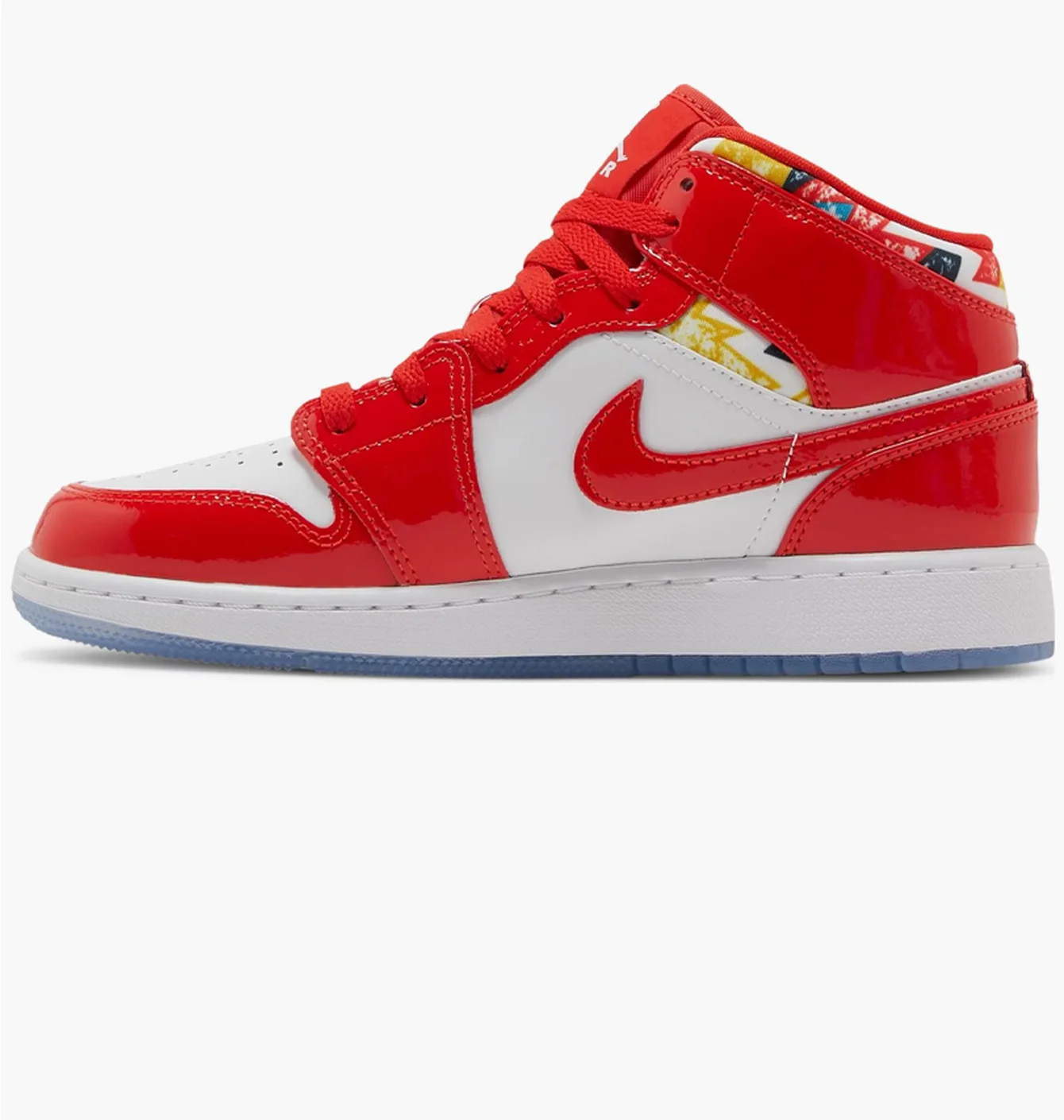 Jordan 1 Mid Barcelona Sweater Red Patent (GS)