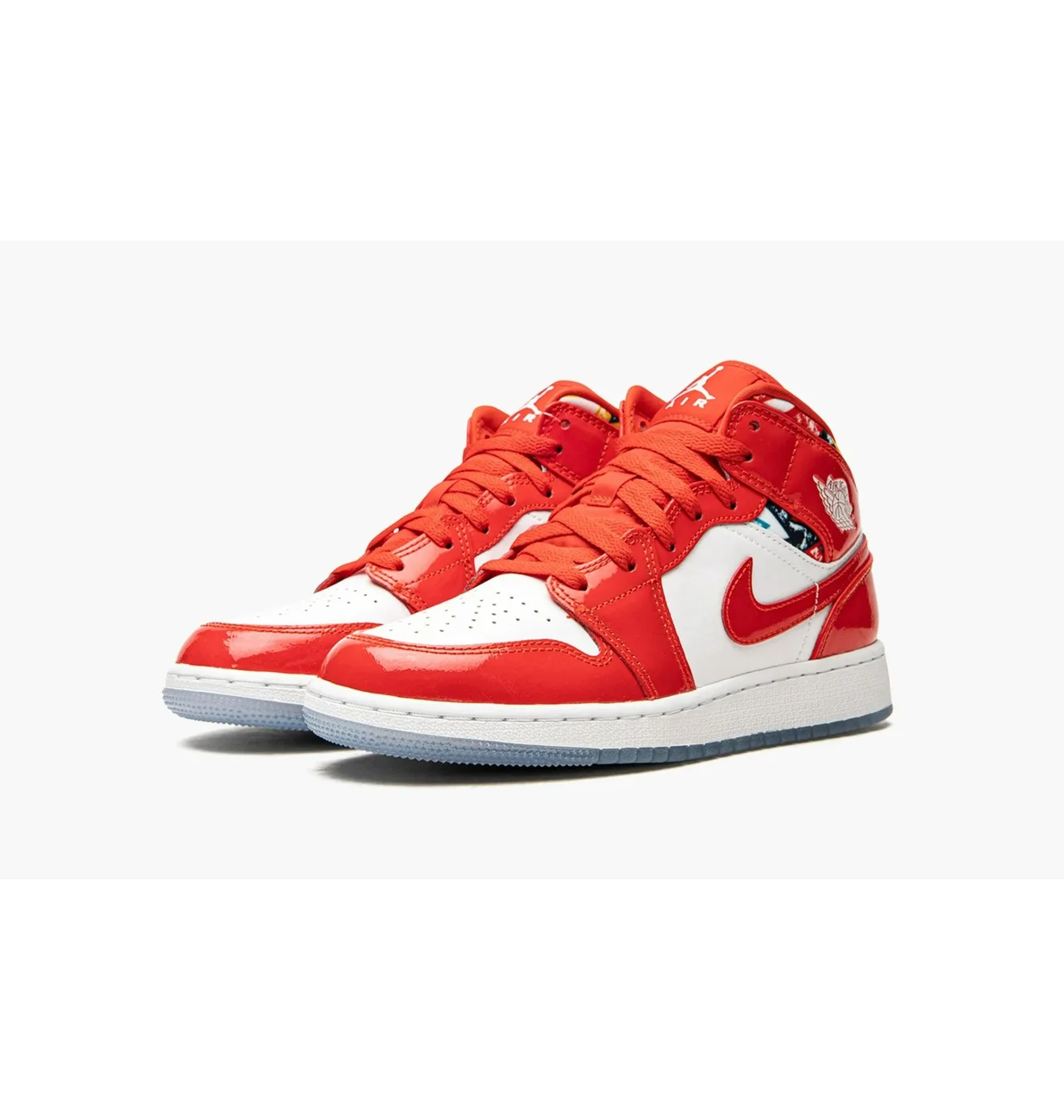 Jordan 1 Mid Barcelona Sweater Red Patent (GS)