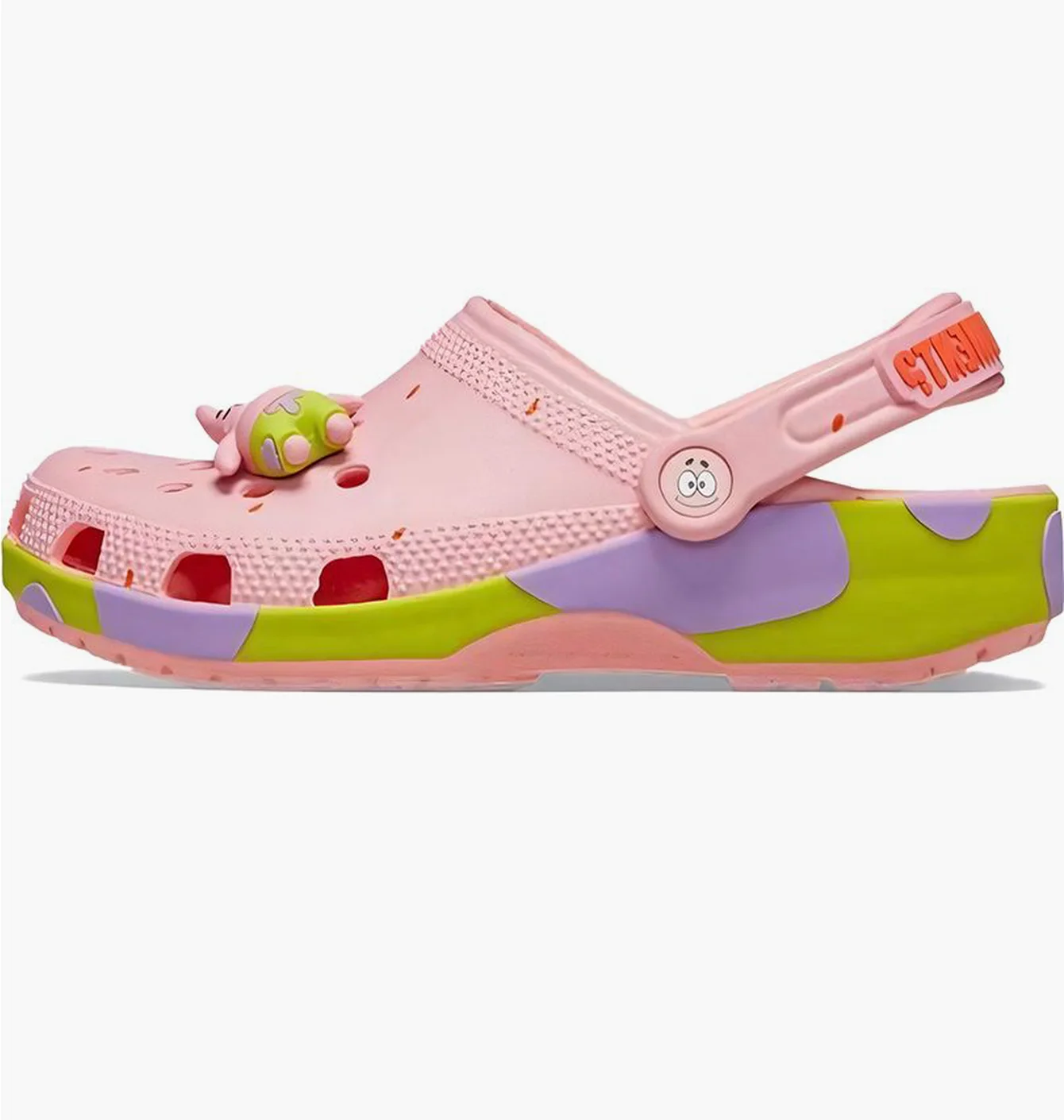 Тапочки унісекс CROCS Spongebob Squarepants X Classic Clog Pink 209479-737