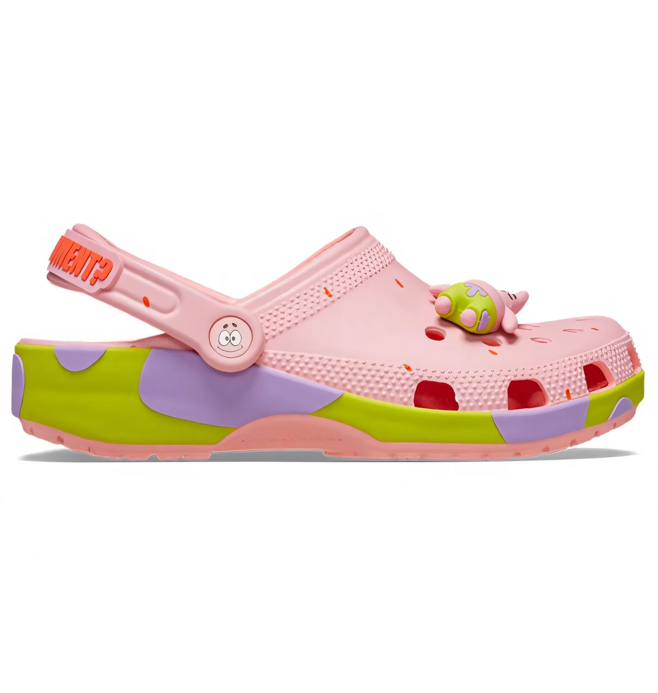 Тапочки унісекс CROCS Spongebob Squarepants X Classic Clog Pink 209479-737