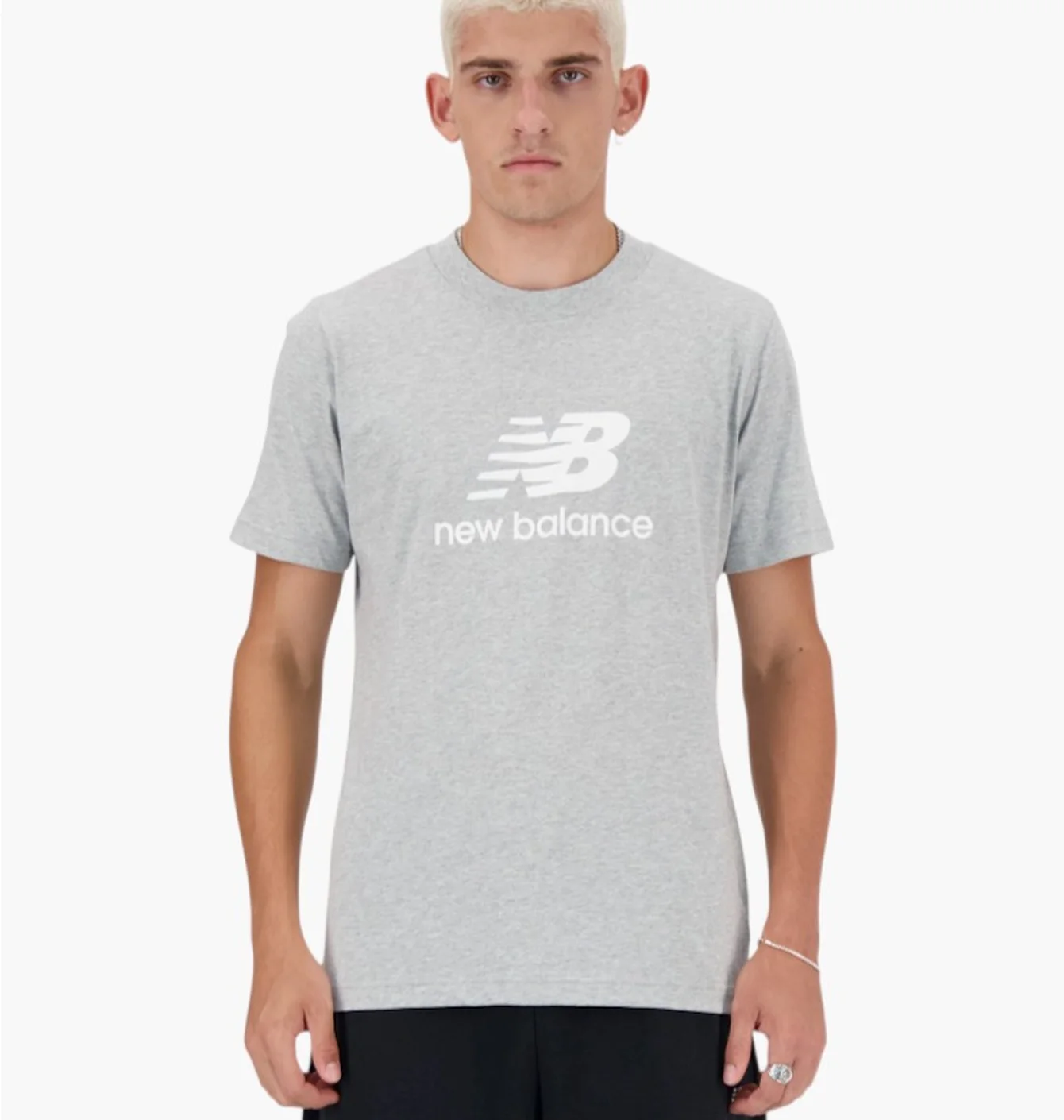 Футболка чоловіча New Balance Sport Essentials Logo Grey MT41502-AG