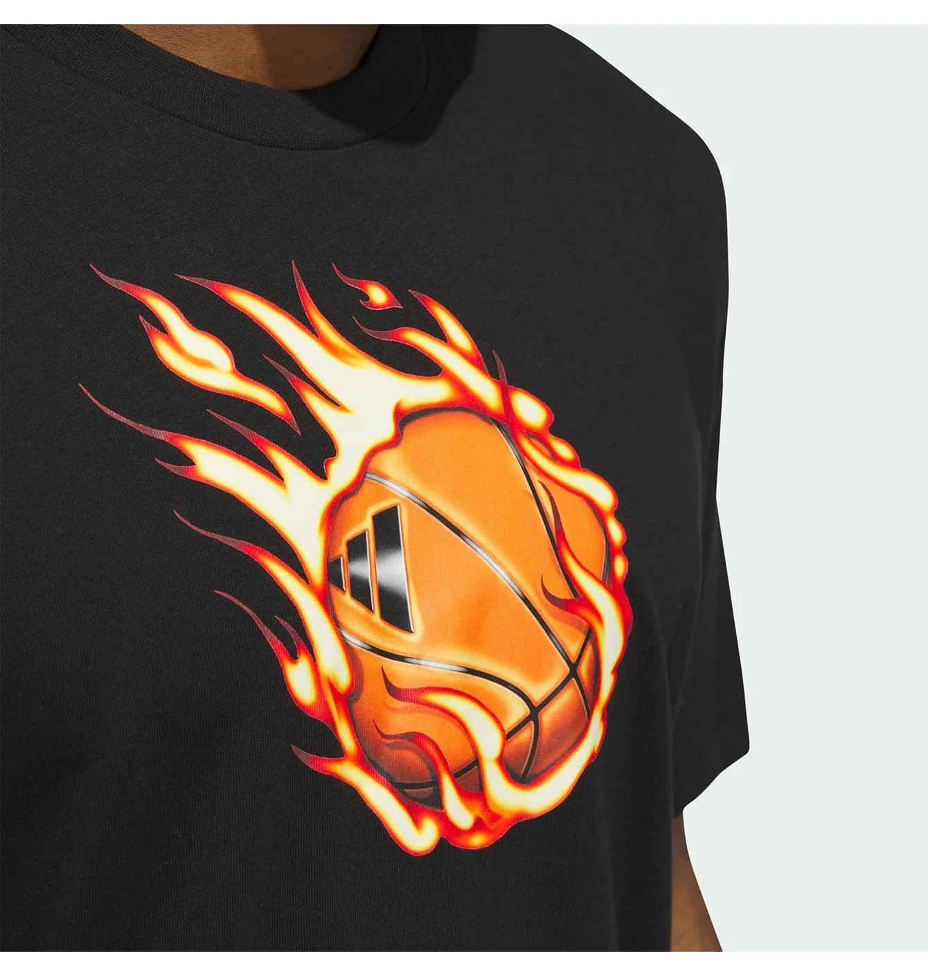 Футболка чоловіча Adidas Basketball Fire Black IX0107