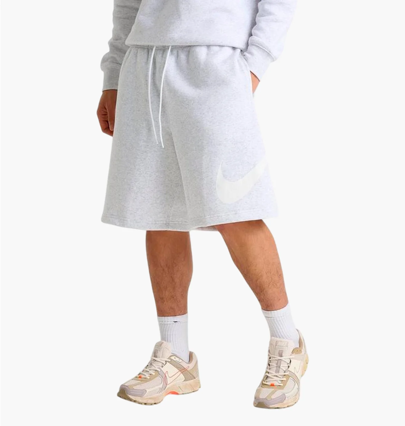 Шорти чоловічі Nike Club Fleece Swoosh Graphic White FN3906-051