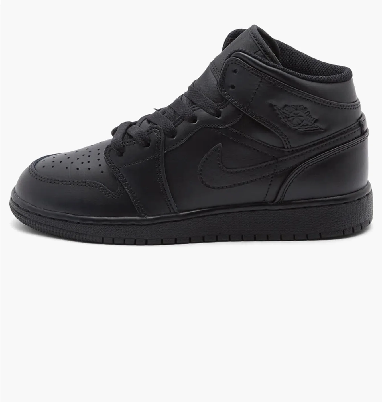 Кросівки дитячі Air Jordan 1 Mid Bg Black 554725-093
