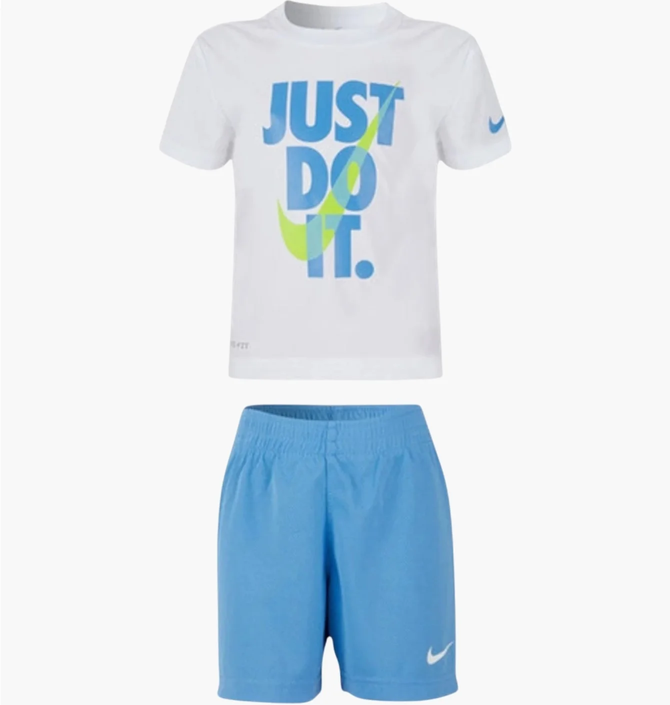 Набір: футболка, труси Nike Club E Short Set White/Blue 86L596-B9F