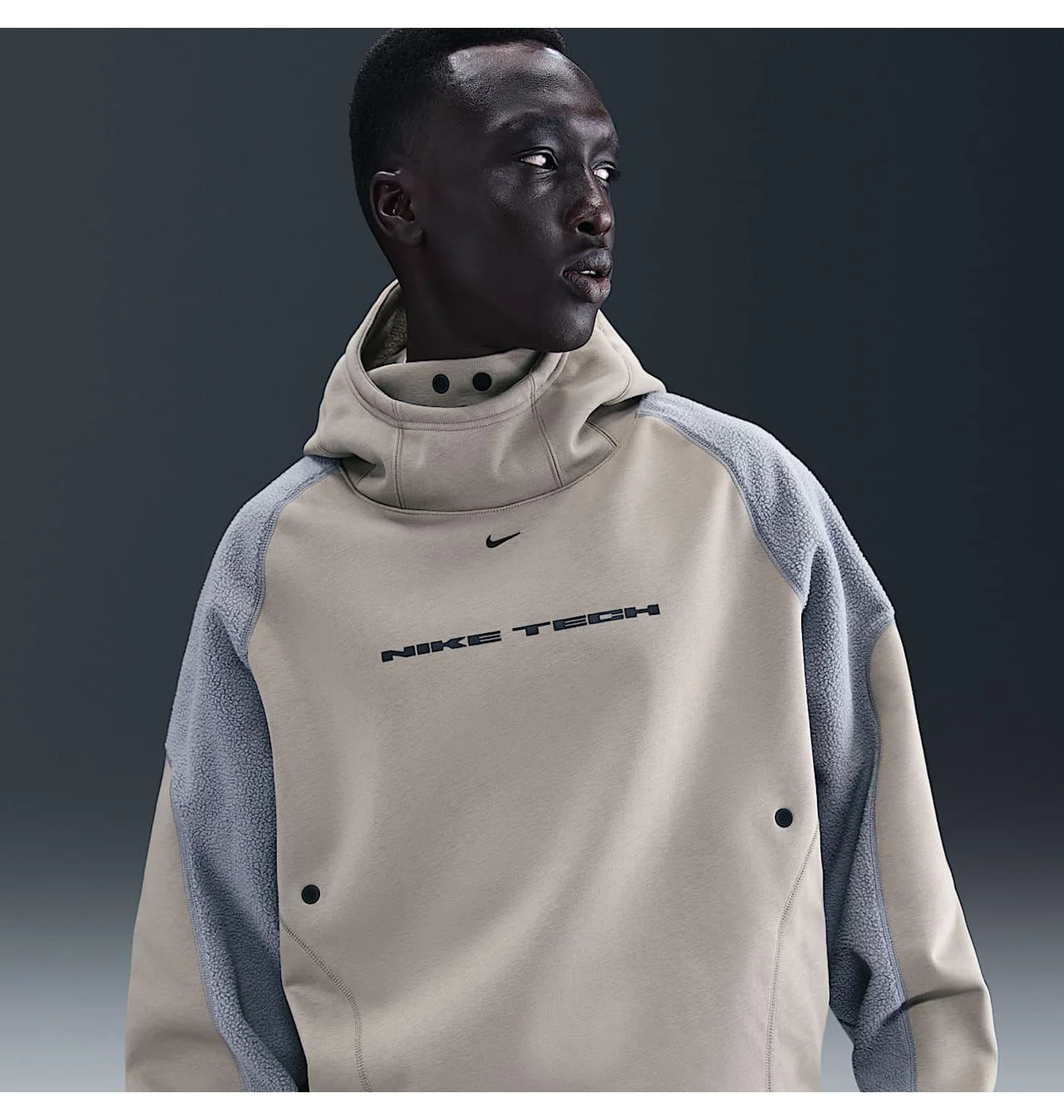 Худі чоловіче Nike Tech Boreas MenS Oversized Hoodie Beige/Grey IB3363-320