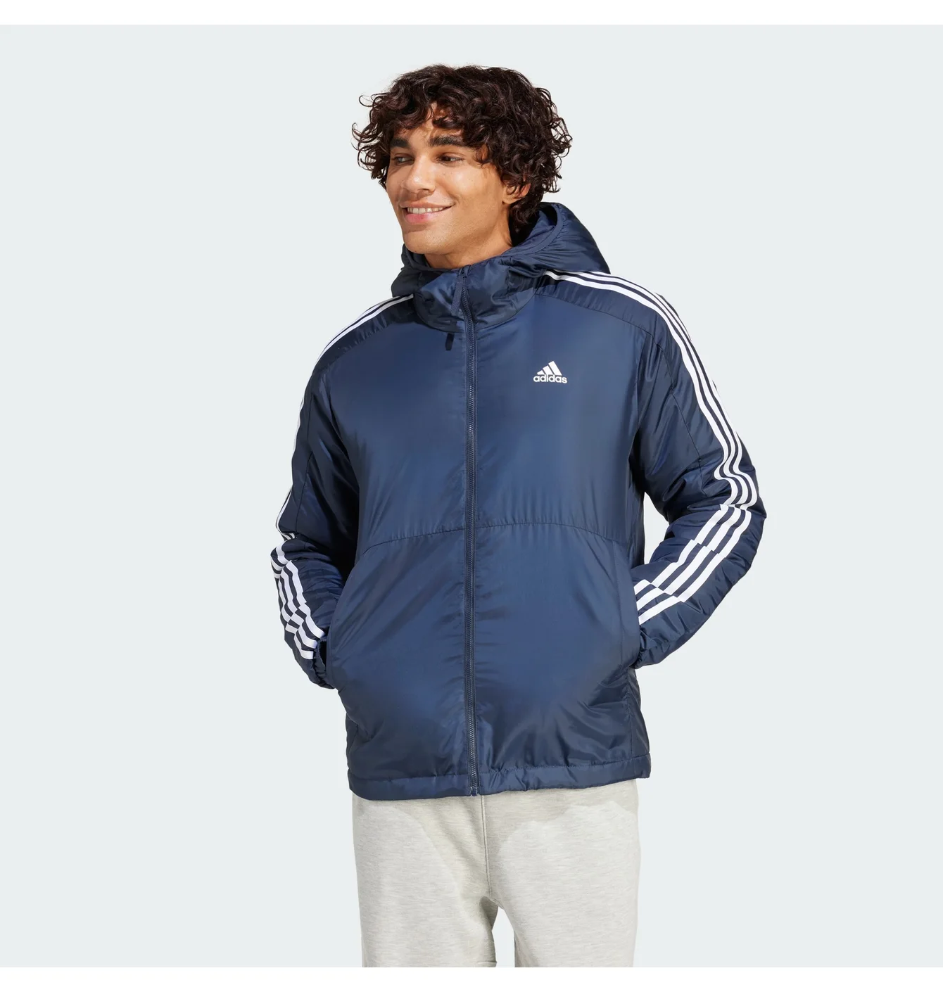 Куртка чоловіча Adidas Essentials 3-Stripes Insulated Blue IS1278