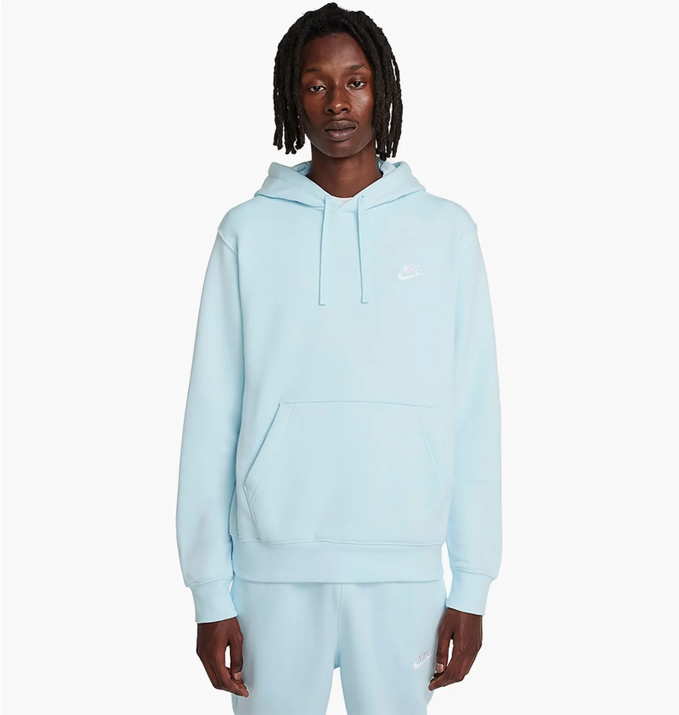 Худі чоловіче Nike Sportswear Club Fleece Pullover Hoodie Light Blue BV2654-474