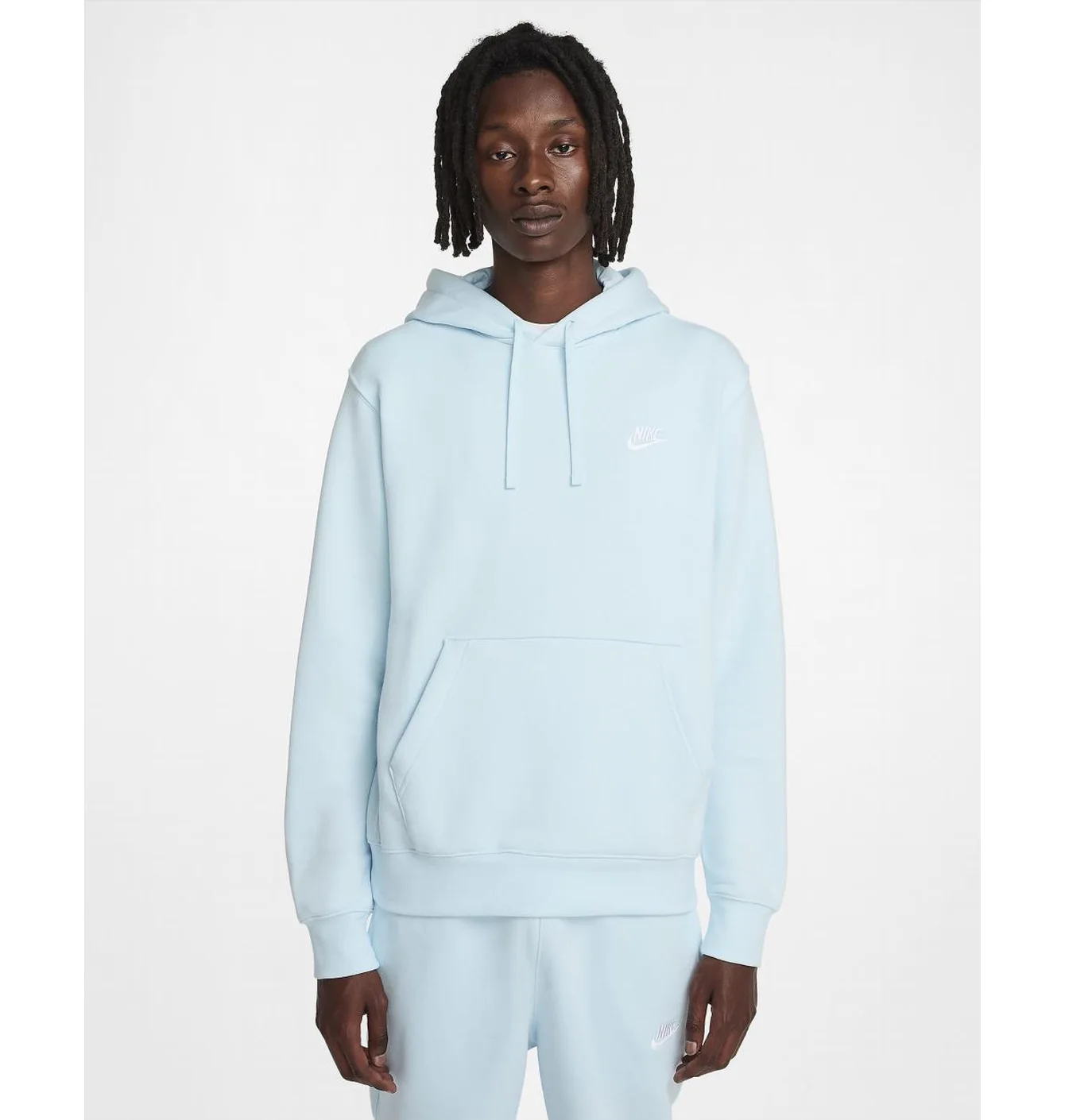 Худі чоловіче Nike Sportswear Club Fleece Pullover Hoodie Light Blue BV2654-474