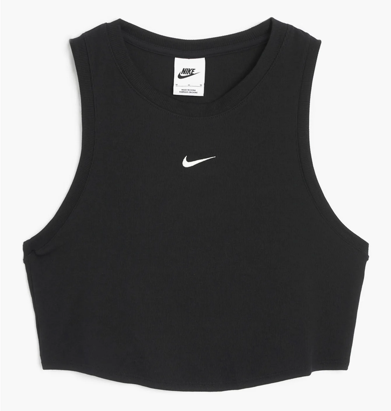 Топ Nike Sportswear Essentials Ribbed Tank Top Black