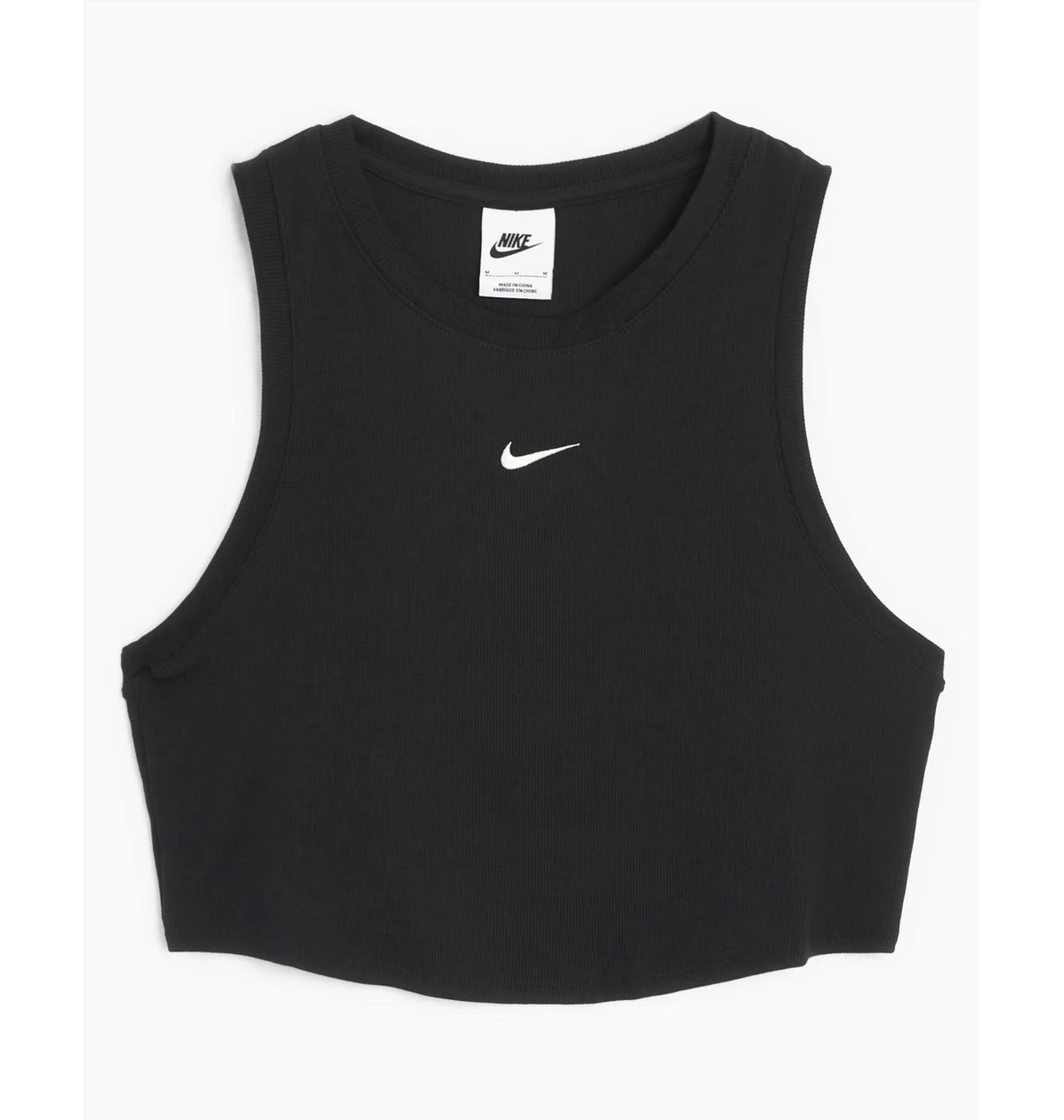 Топ Nike Sportswear Essentials Ribbed Tank Top Black