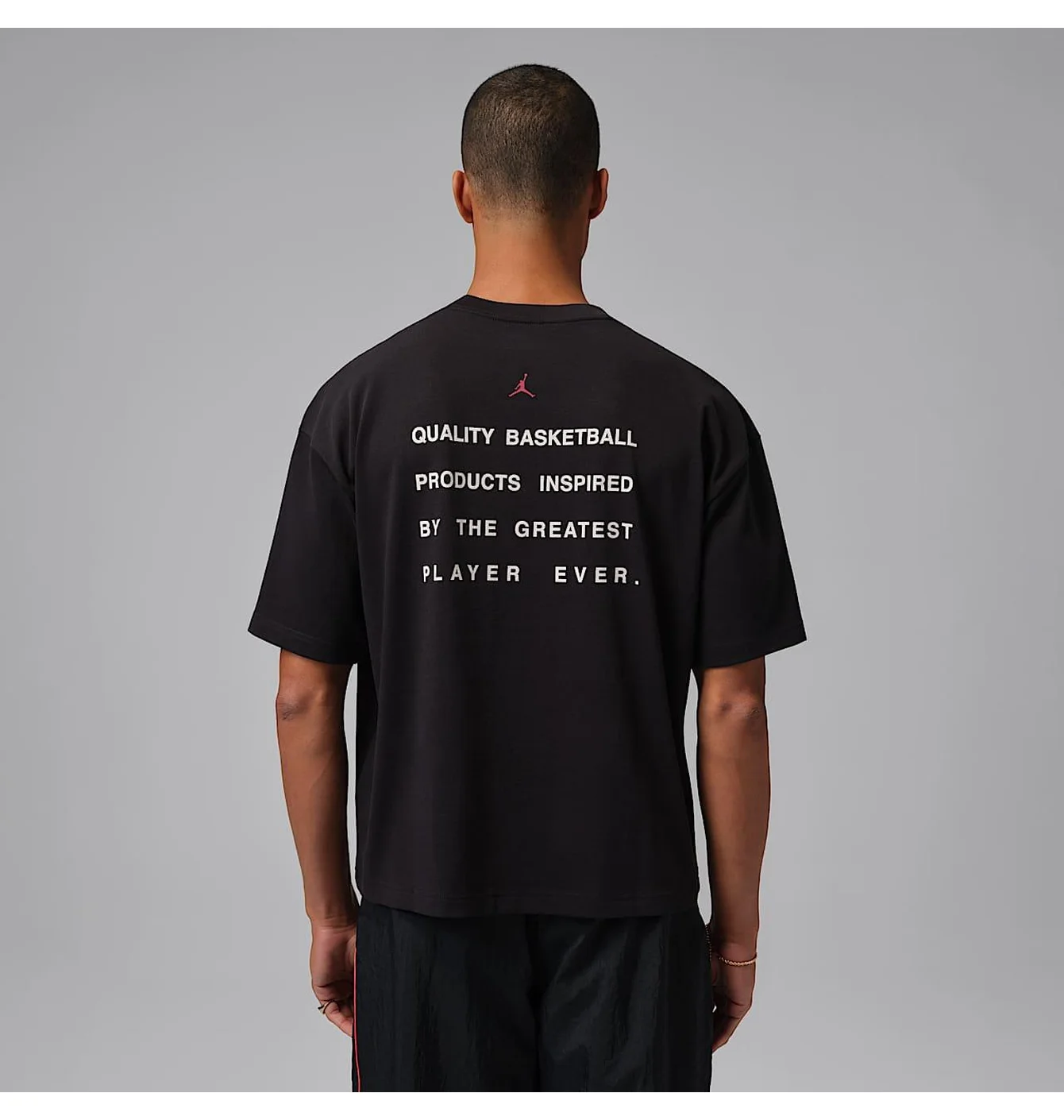 Футболка чоловіча Air Jordan Flt Script Boxy Ss Crew Black IF3014-010