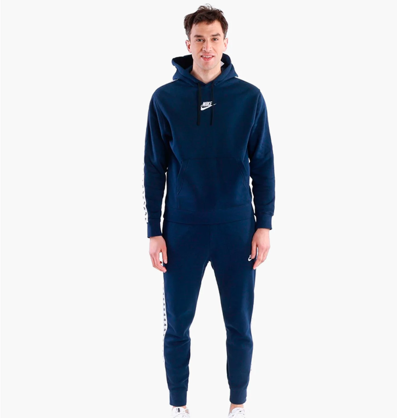 Спортивний костюм чоловічий Nike Essential Hooded Tracksuit Blue Dm6838-411